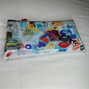 Rebecca Bonbon New York souvenir zipper pouch Pretzel Taxi Statue of Liberty NYC